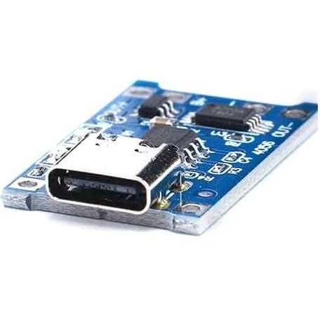 ماژول شارژر باتری لیتیومی تایپ سی 3.7 ولت با تراشه TP4056 - 3