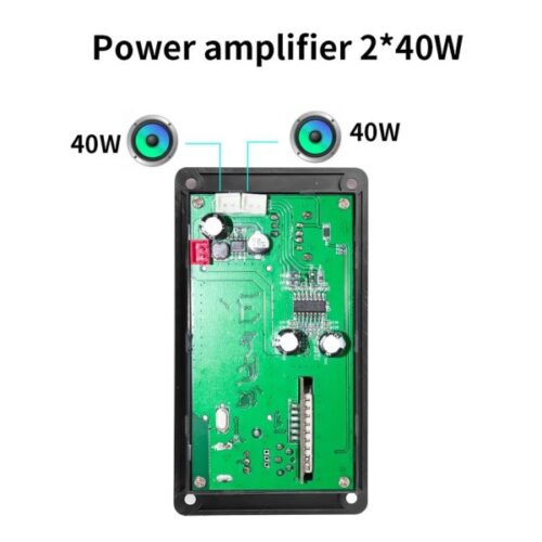 پخش کننده MP3 PLAYER پنلی بلوتوثی ولوم دار دارای آمپلی فایر ۲X40W مدل KH-G022 - 2