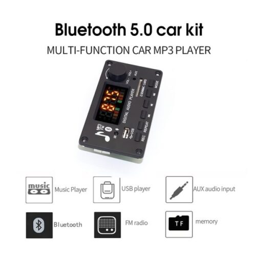 پخش کننده MP3 PLAYER پنلی بلوتوثی ولوم دار دارای آمپلی فایر ۲X40W مدل KH-G022 - 3