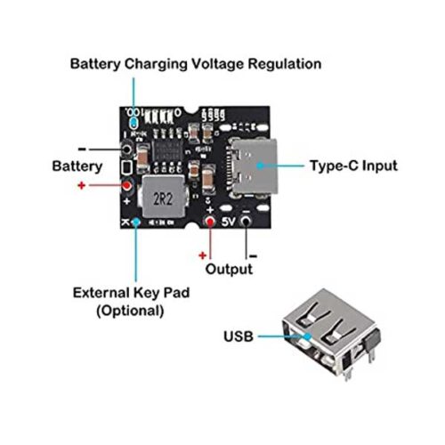 ماژول شارژ و دشارژ باتری لیتیومی تک سل 5V 2A - 2