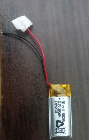 باتری لیتیوم پلیمر 3.7 ولتی 250 میلی امپری سایز 601225 - تصویر 2