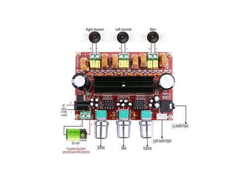 برد آمپلی فایر حرفه ای 2x50W+100W XH-M139