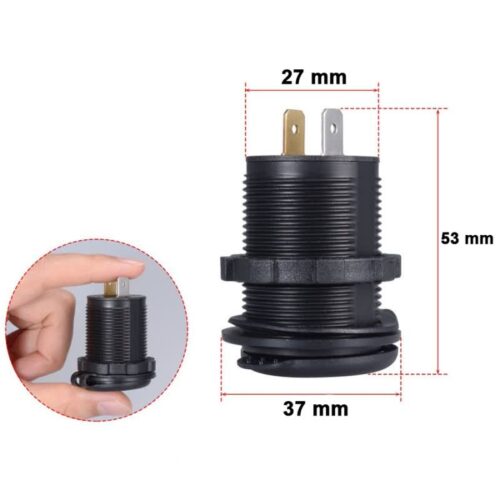 شارژر خودرویی پنلی دو پورت (یک پورت USB یک پورت TYPE C) مدل MT AC
