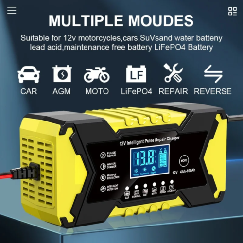 شارژر باتری هوشمند 12 ولت 6 آمپر مدل 12V6A (4Ah-100Ah) - 4