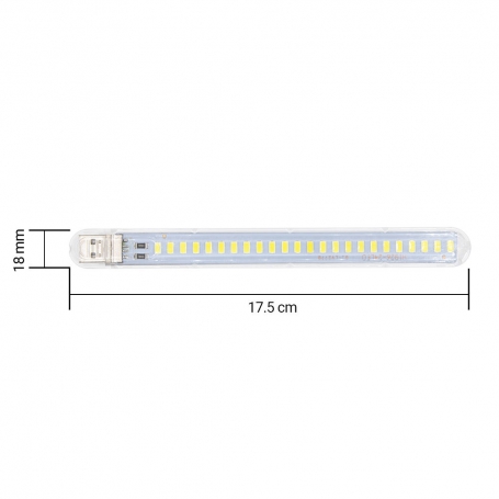 چراغ اضطراری USB LED مدل 24LED سفید مهتابی - Image 2