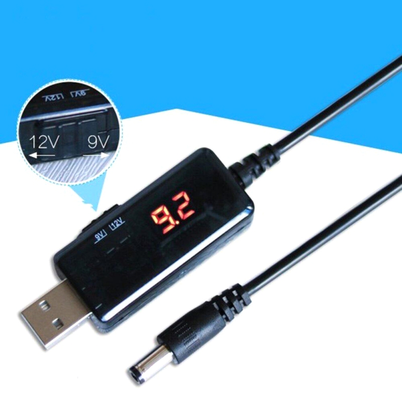 کابل USB افزاینده ولتاژ DC با خروجی 9 ولت و 12 ولت به همراه نمایشگر - Image 3
