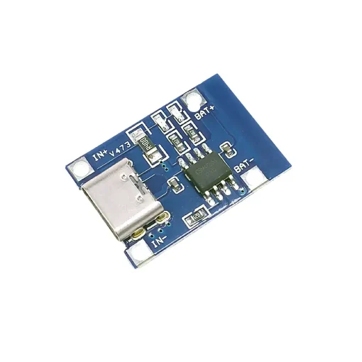 ماژول شارژر باتری لیتیوم تک چیپ یک آمپر TYPE C TP4056 - Image 2