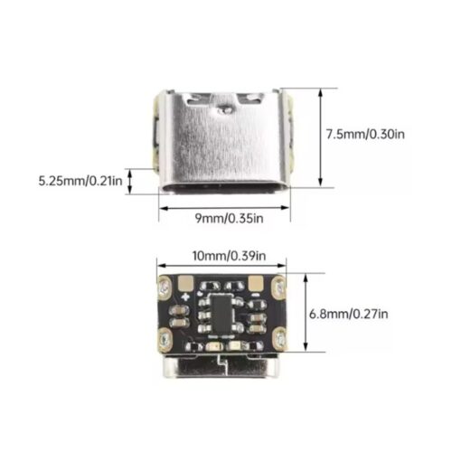 ماژول شارژ مینی باتری لیتیوم یون ۳.۷ ولت با ورودی USB Type-C - 2