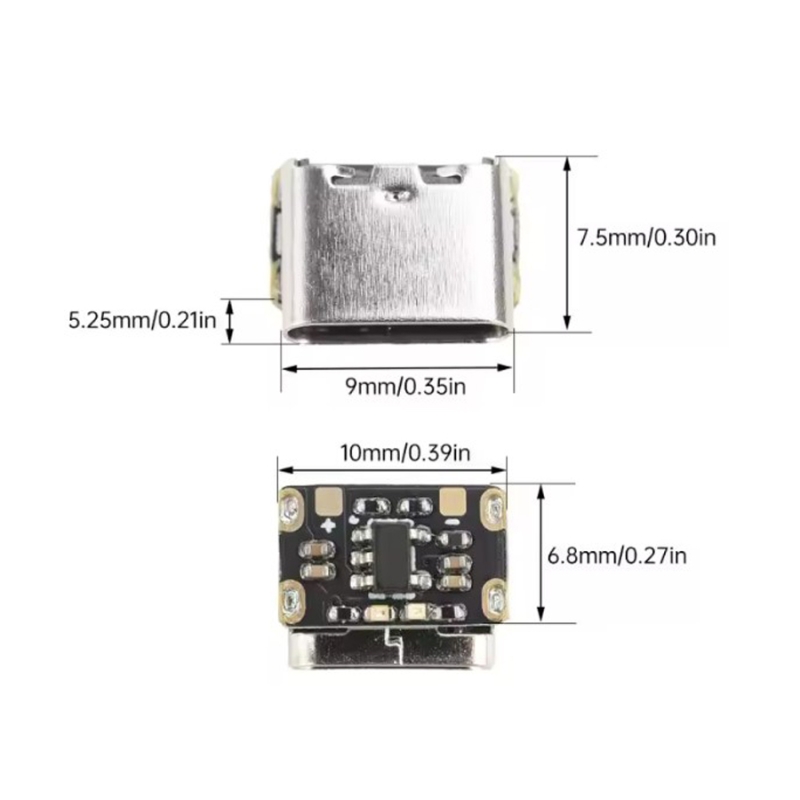 ماژول شارژ مینی باتری لیتیوم یون ۳.۷ ولت با ورودی USB Type-C - Image 2