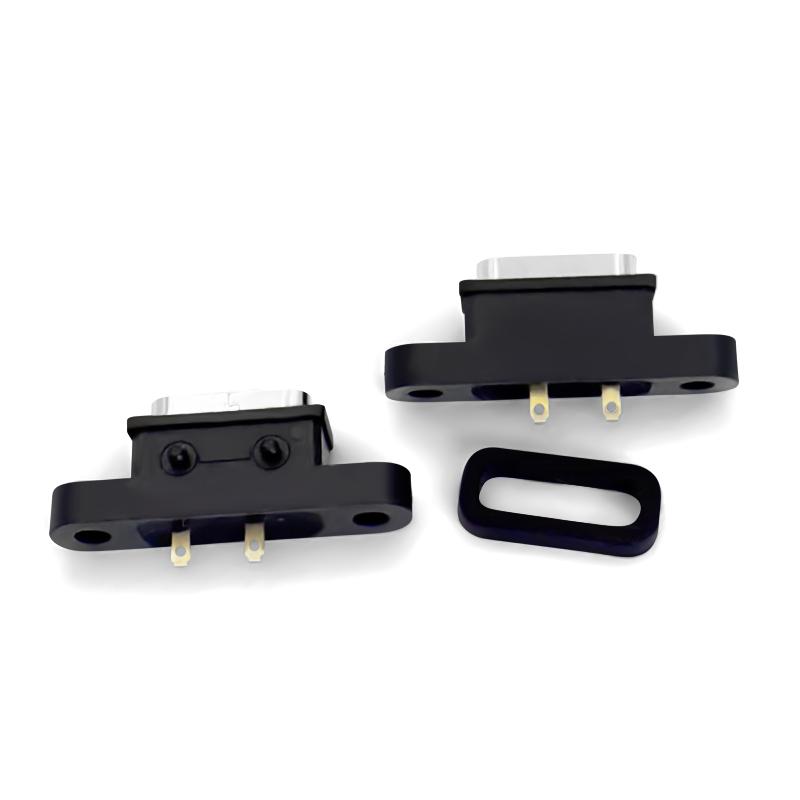 کانکتور مادگی Type-c پنلی 2 پین ipx8 - Image 2