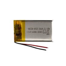 باتری لیتیوم پلیمر 3.7 ولتی ظرفیت180میلی امپر 401525