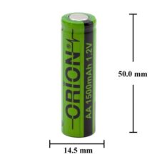 باتری قلمی باتری 1/2v قلمی شارژی 1500mAh NI-MH ORION
